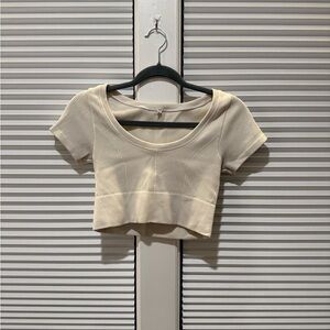 Aerie Crop Top - Off White/Cream